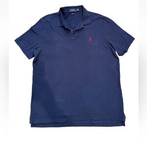Greyson Golf Polo Shirt Men's Size Large Short Sleeve Blue Performance Stretch